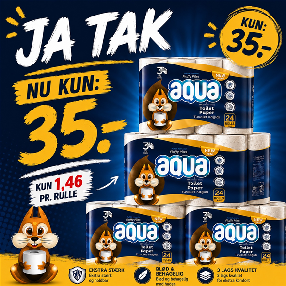 3-Lags toiletpapir 24 ruller