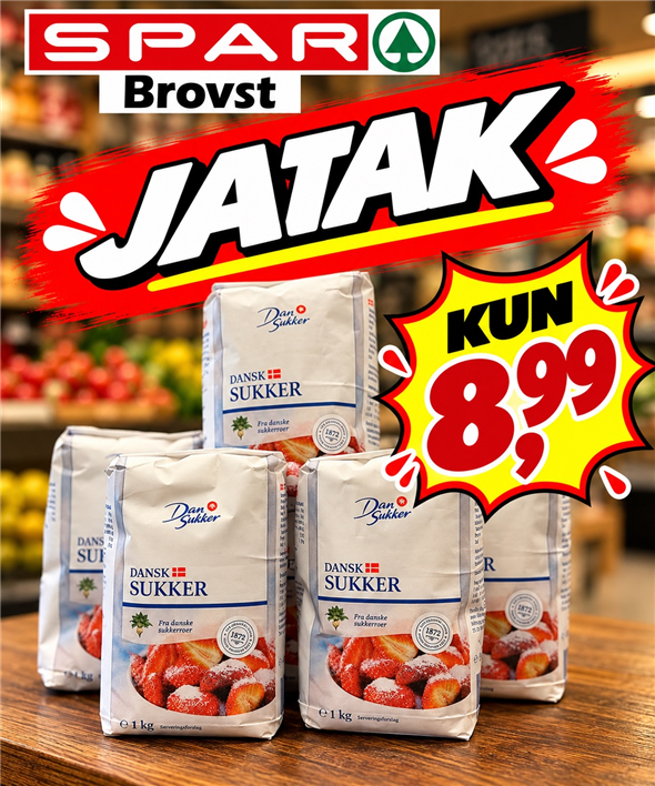 Sukker 1 kg.