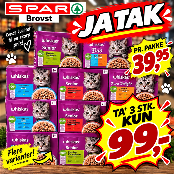Whiskas meny bokse