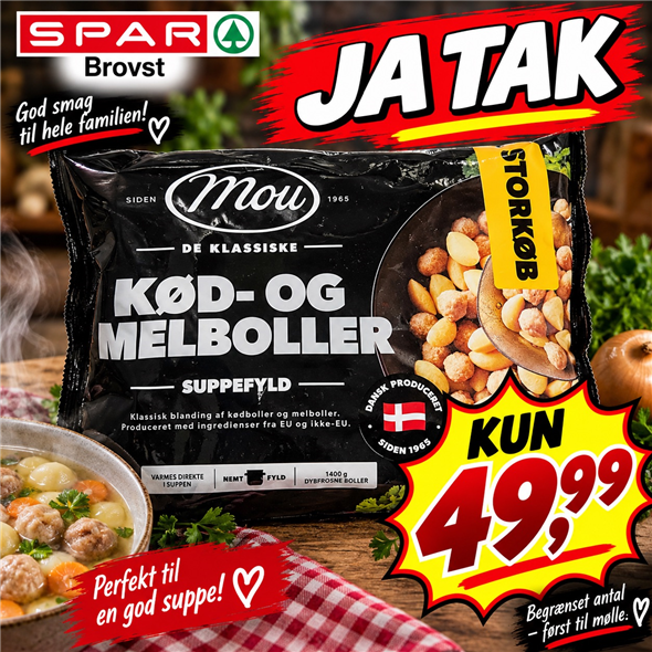 Mou kød- og melboller