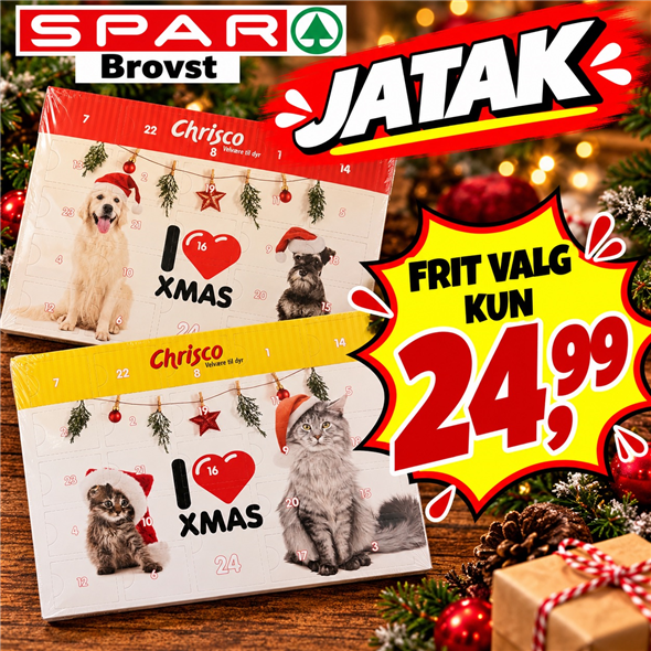 Julekalender Hund / kat